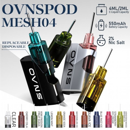 Top Sale Ovns Pod Mesh02 600 Puffs Wholesale Disposable Vape
