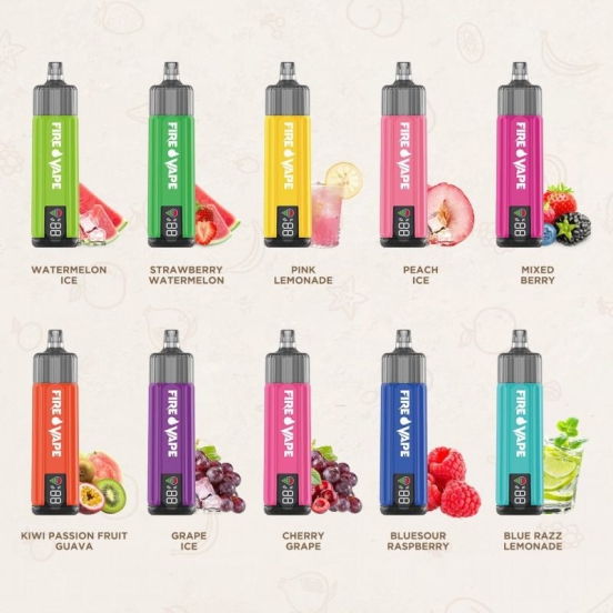 FIRE Fire Hurricane 27000 Wholesale Price Disposable Vape Bar