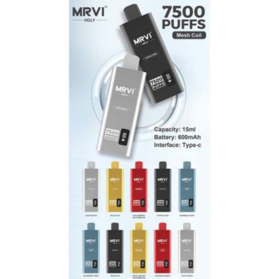 2024 Best Baish Mrvi Holy 7500 Vape All Flavors