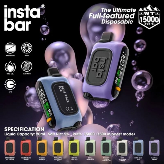 Top Sale Instar Insta Wt 15000 Puffs Box Vape