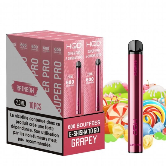 Bulk Price Hqd Wholesale Super Pro 600 Puffs Disposable Vape