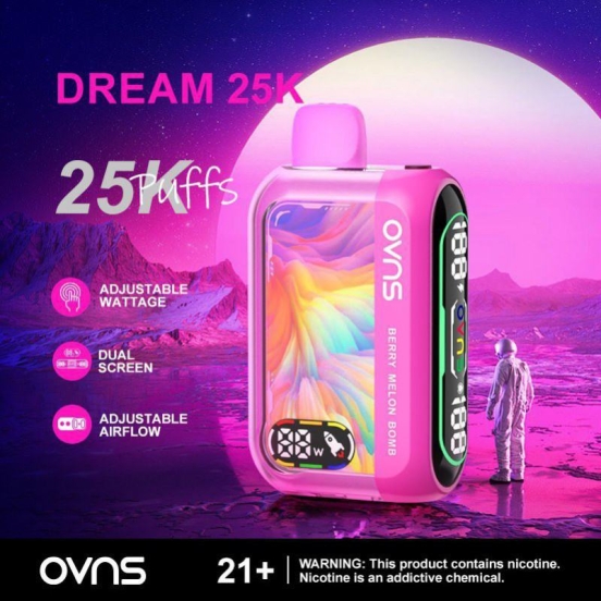 Customizable OVNS Wholesale Disposable Vape Bar Ovns Dream 202 25000 Puffs