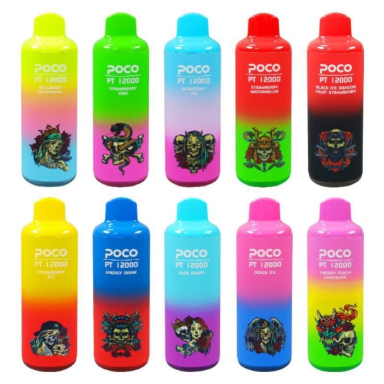 Customizable Disposable POCO Poco Pt 12000 Puffs E-cigarette Nicotine