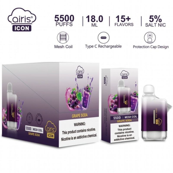 Airistech Pen Airis Icon  Disposable 5500 Puffs