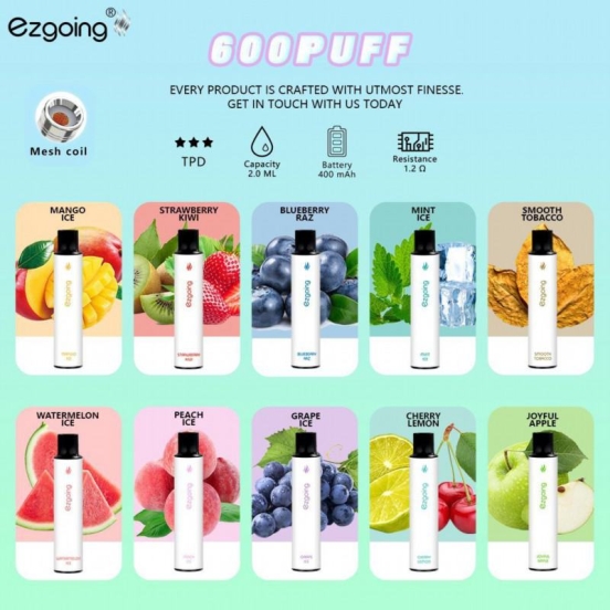 All Flavors Disposable Sup Vape Ezgoing Classic About 600 Puffs Pens Wholesale Price