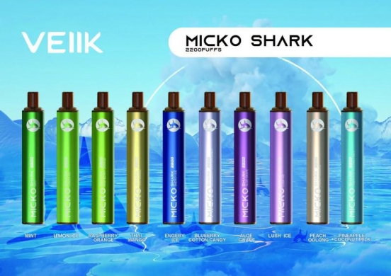 All Flavors Disposable Vape Veiik Micko Shark 2200 Around2200 Puffs