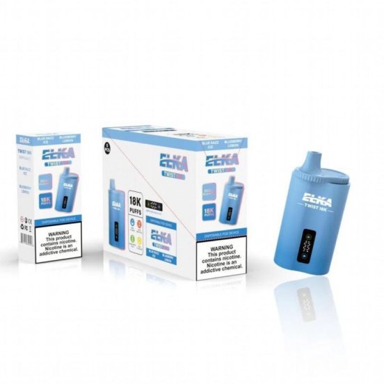 zbood Wholesale Vape Pens Elka Twist 18000 3in130k30ml36ml4flavours Puffs