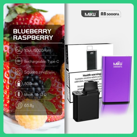 2024's Premium Vape Pen Miku Ab5000fa516 Disposable E-cigarette Puff