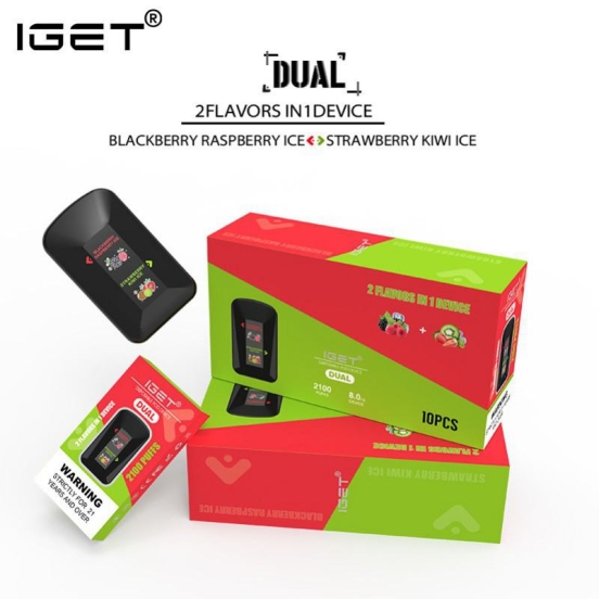 Iget Dual 2100 Puffs Disposable Vape Pen Wholesale