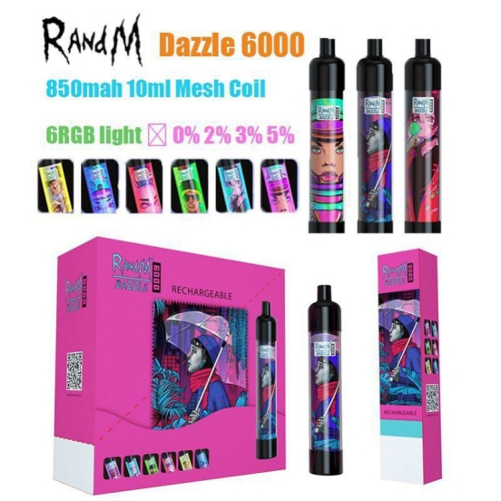 Best Vape Randm Dazzle 6000 Puffs Disposable Vape Pod