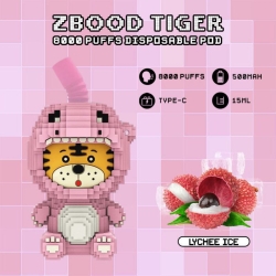 AIM Zbood Tiger 10 Flavors 8000 Puffs Vape Pen