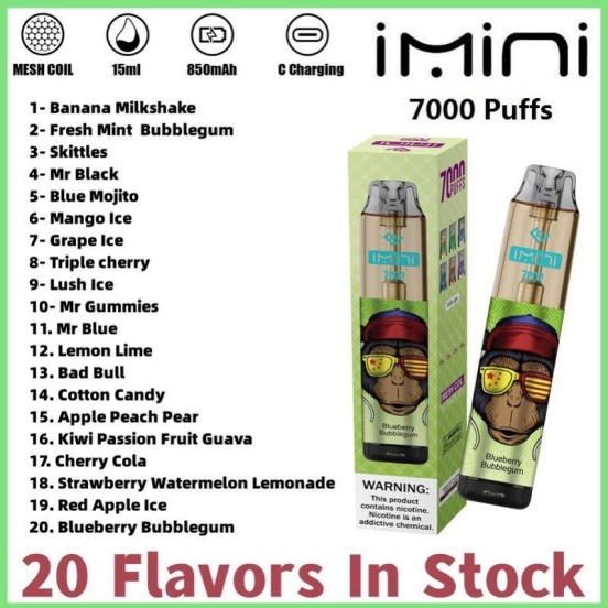 Hot Selling Imini C30 7000 Puffs Disposable Vape