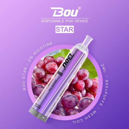 Hot Sale Bou Star Vape All Flavors