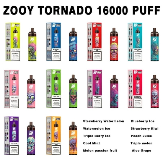  Pen Vape Zooy Tornado 16000 Puffs