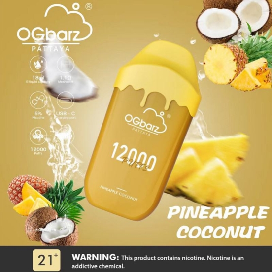 Wide Flavor Selection Customizable Ogz 12000 Puffs Vape Bars