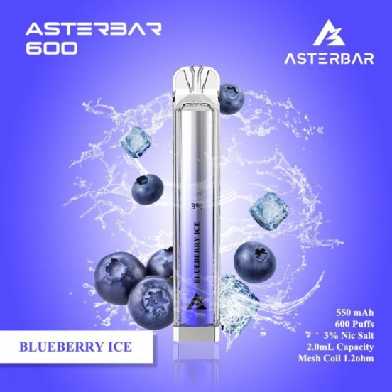 Wide Flavor Selection Aster Aster 600 Puffs Disposable Smooth Hit Vape