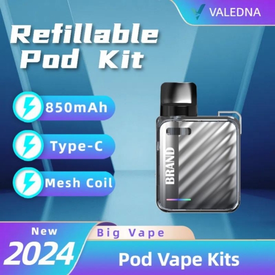 Best Selling VALEDNA Refillable Pod 850 Puffs Box