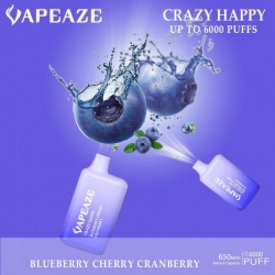 AZE & Custom Logo Crazy Happy 6000 Puffs Electronic Cigarette Puff