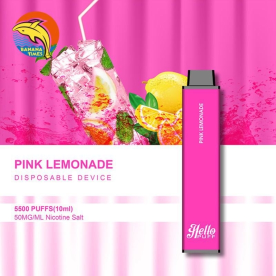 Best Quality BANANATIMES/Custom Pens Hello - Disposable E 5500 Puffs Hits Vape Puffs