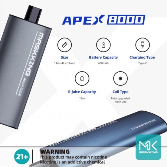 2024's Top Sellers MASKING Masking Apex 8000 Puffs Disposable Vape Pen Wholesale