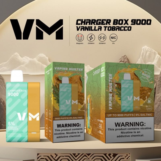 Authentic Disposable Vape Brands Vaping Muster Vmchargerbox9000