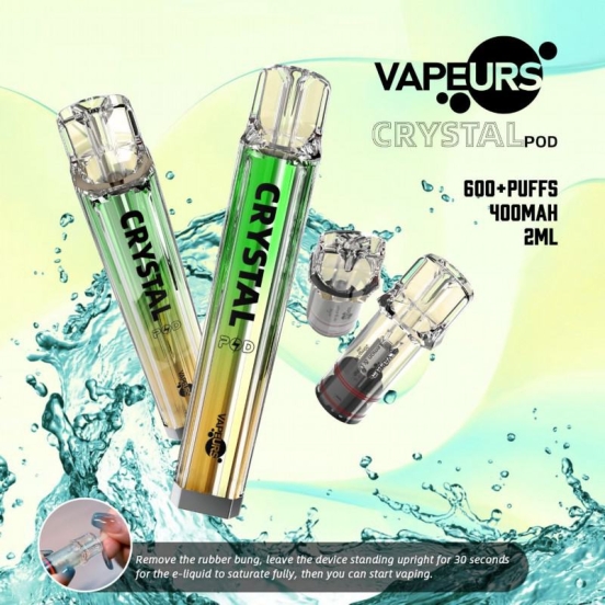 Disposable urs Vape Crystal Pod 600 Puffs Wholesale