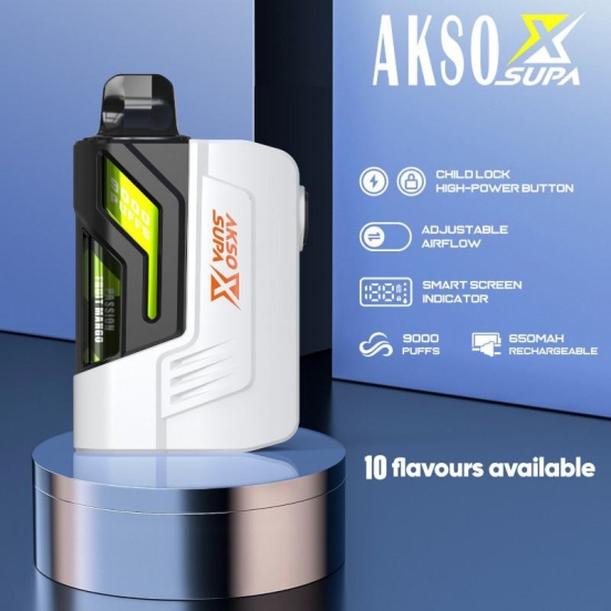 2024's Finest Vaping Vape Pen HCIGAR Akso Supa X 9000 Puffs Wholesale