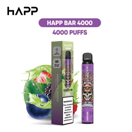 Disposable Big Hit Vape Customized Happ Disposable 4000 Puffs