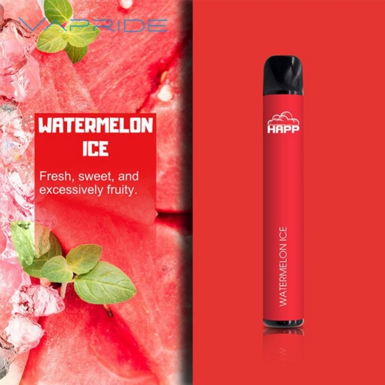 Disposable VAPRIDE Vapride Happ Electronic 600 Puffs Vape Pens Wholesale Price