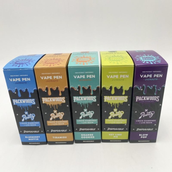 Wide Flavor Selection Disposable Vape Bar Wholesale Packwoods X Runtz Pr