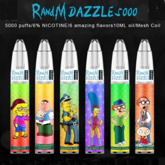 2024 Bulk Pricing RandM Pen Randm Dazzle 5000 Disposable