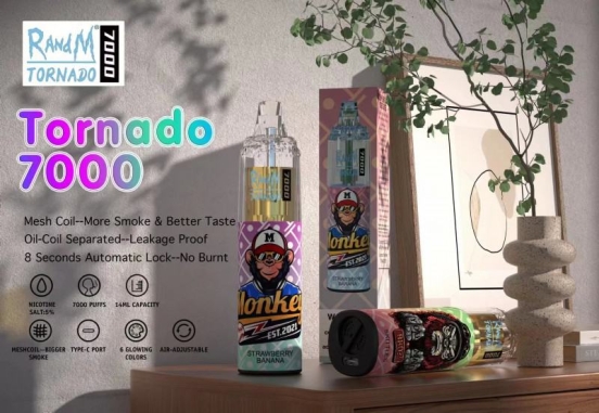 Sup Randm Tornado 7000 Puffs Vape Rechargeable