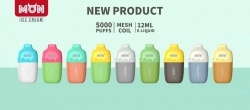 Disposable MONR/OEM/ODM E-cigarette Ice Cream 600-8000 Puffs Nicotine