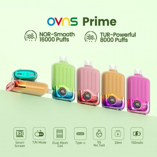 Wholesale OVNS Ovns Prime 16000 15000 Puffs Disposable Vape Pens