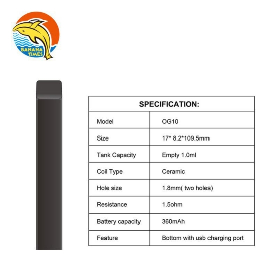 Top Picks 2024 Wholesale Disposable Customized Og10 Vaporizer Vape Bar
