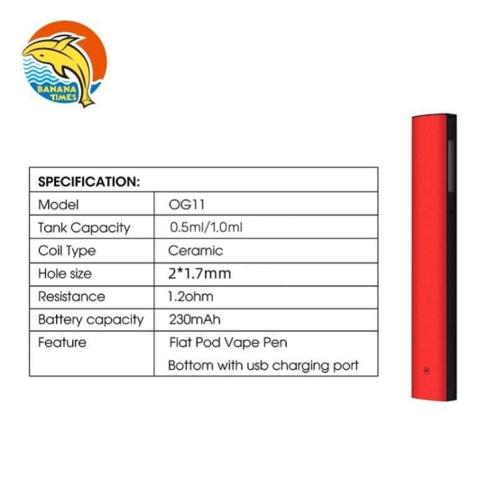 Best Quality Wholesale BANANATIMES/Custom Og11 - 1gram Hte Disposable Disposable Vape
