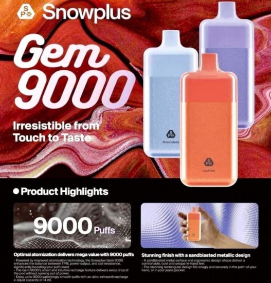 Mazaj Snowplus 9000 Puffs Disposable Vape Pod
