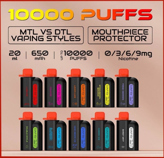 Sunfire C35 1000 Puffs Vape Pens