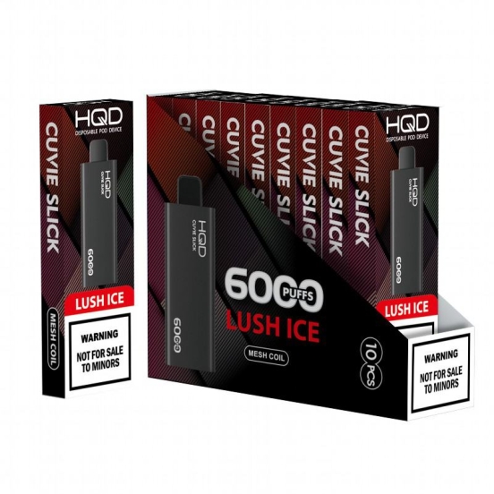 Disposable Hqd Cuvie Slick 6000 Puffs Vapes Wholesale