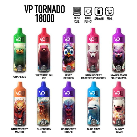 Customizable Wholesale Price Disposable No Vapanda Tornado 18k Vape Pens