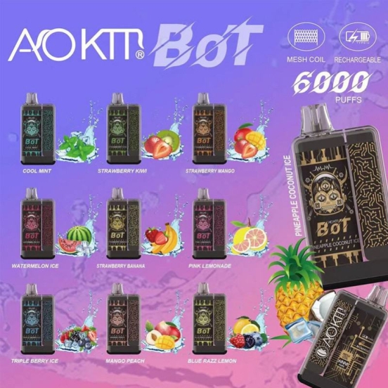Disposable Baish Vape Aokit Bot 6000 Brands