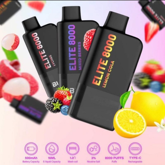 Wholesale Customizable Elite 8000 Puffs Disposable Vape