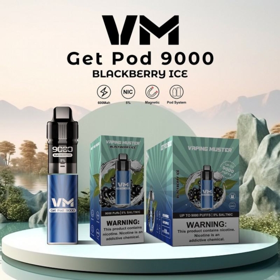 Wide Flavor Selection Vaping Muster Vmgetpod 9000 Puffs Disposable E-cigarette Puff
