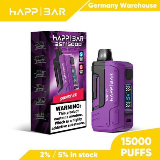 Ocitytimes Happ Bst Disposable 15000 Puffs Disposable Vape Device