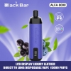 Black & Custom Logo Alfa8000 15000 Puffs Disposable Vape Pod