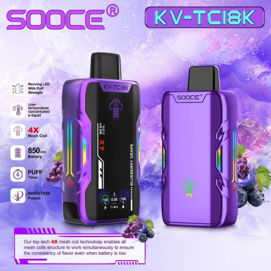 Customizable Disposable Vape Pen Kang Kv-tc18k Wholesale