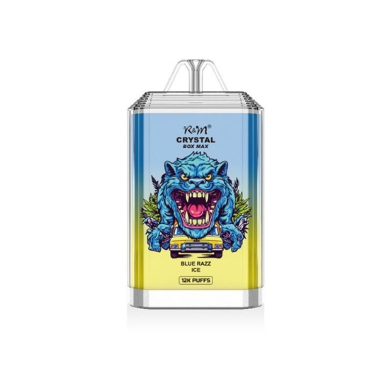 zbood R&m Crystal Box Max 12k Liquidfilteringliquidsaltliquidoparalitelol Puffs Vape Bar