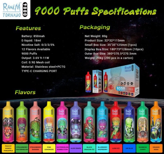 Wholesale Price Disposable Randm Tornado 9000 Vape Pen