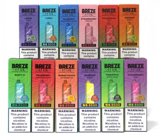 Disposable Vape Brands Breze Stiik Bs 8500 Puffs