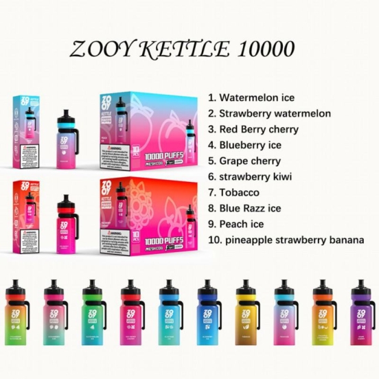 Zooy Disposable Vape Kettle 10000 Puffs Brands